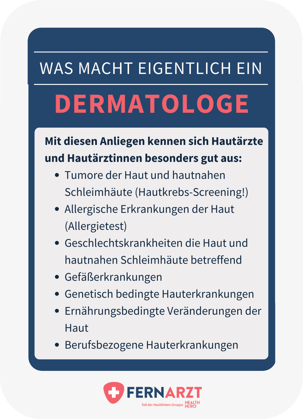 Was macht ein Dermatologe? Aufgabengebiete von Hautärzten und Hautärztinnen.