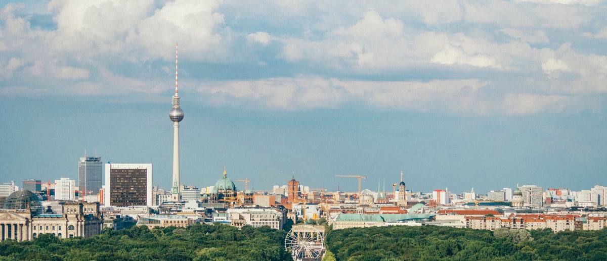 Berlin mit Blick über den großen Tiergarten