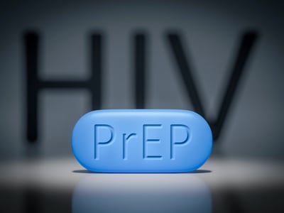 Tablette zur Vorbeugung von HIV-Infektionen. Prä-Expositions-Prophylaxe PrEP.