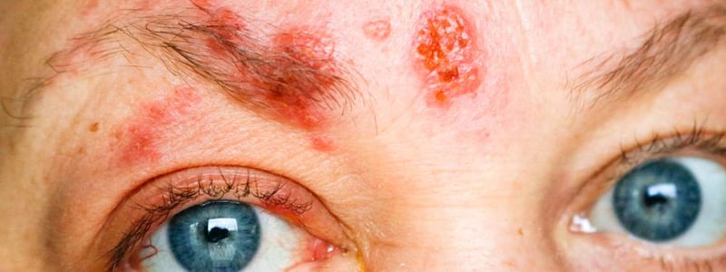 Gesichtsrose ist eine Gürtelrose (Herpes zoster) im Gesicht.